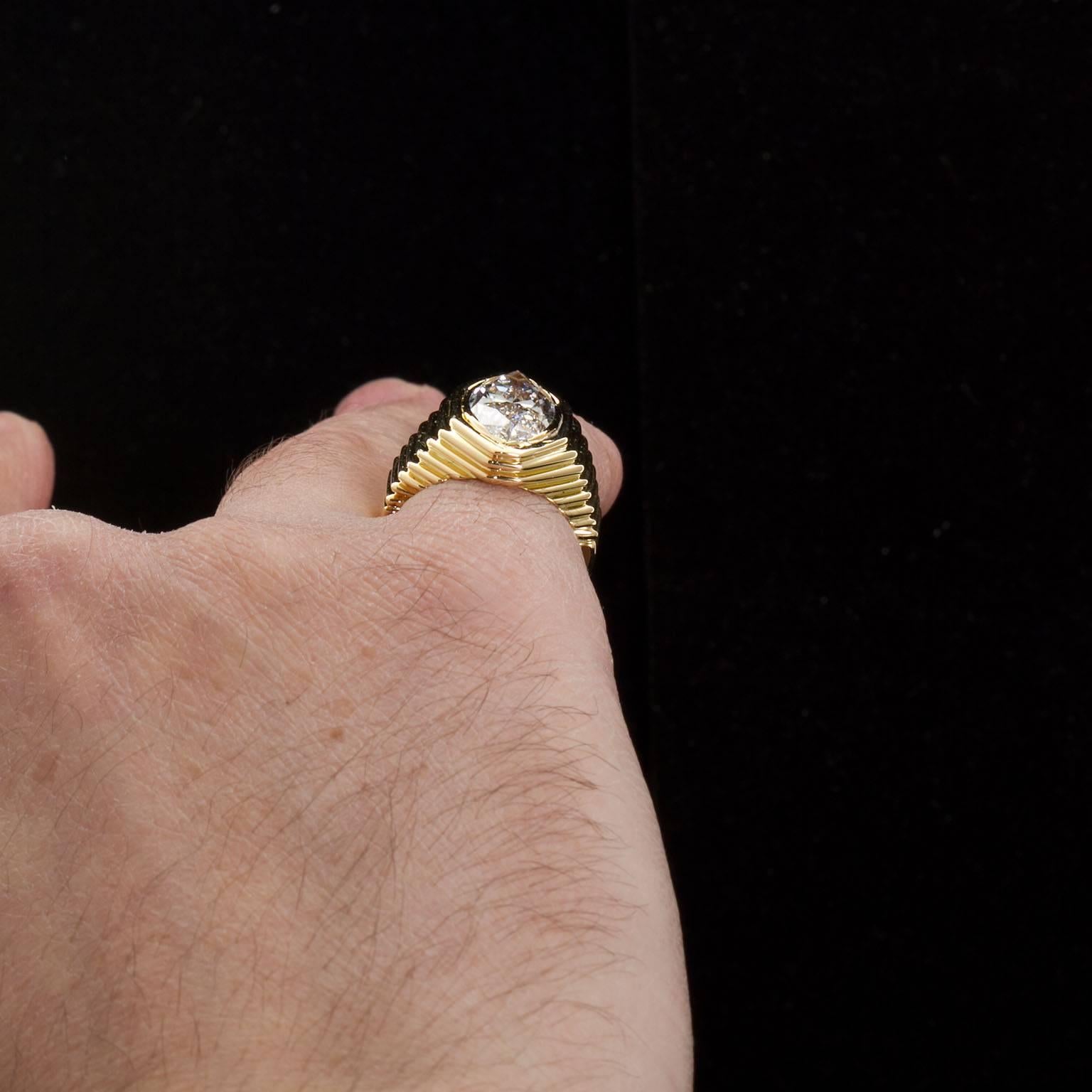 Women's or Men's Bulgari  Marquise Diamond Engagement Ring GIA Cert 5.00 Carat