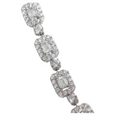 24" 18-karat Emerald & Round Diamond Necklace 