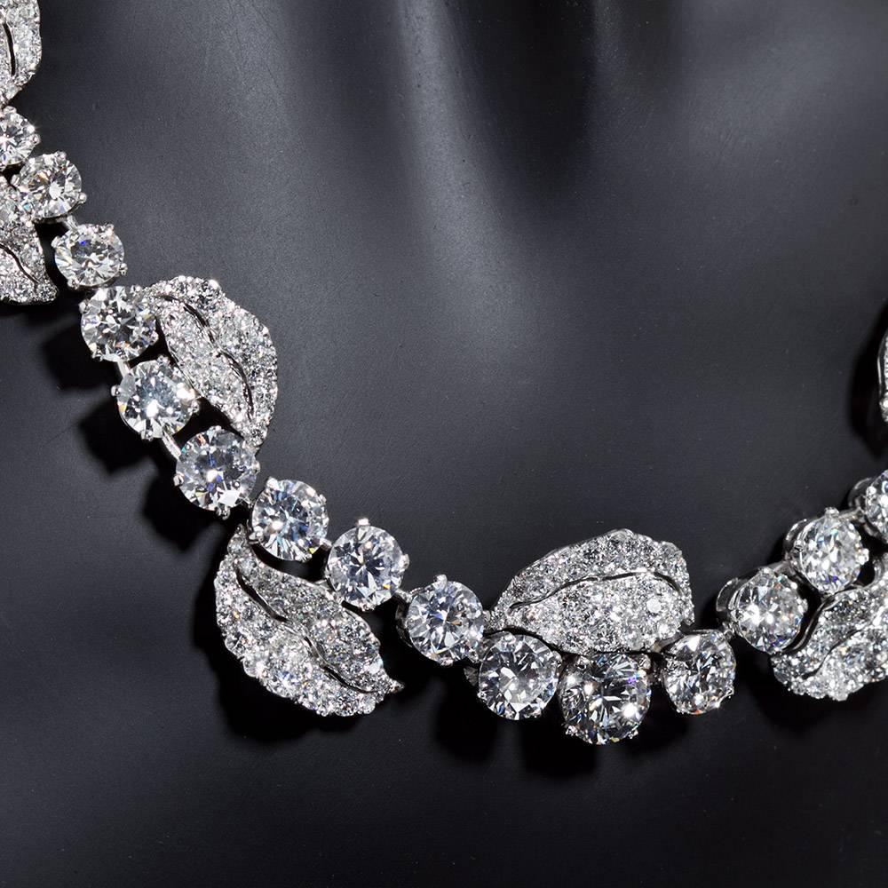 Women's French Garland Diamond Rivieré Necklace