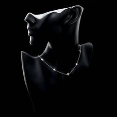 4.80 Carat Diamond by the Yard Necklace