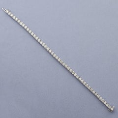 7 Carat Diamond White Gold Tennis Bracelet