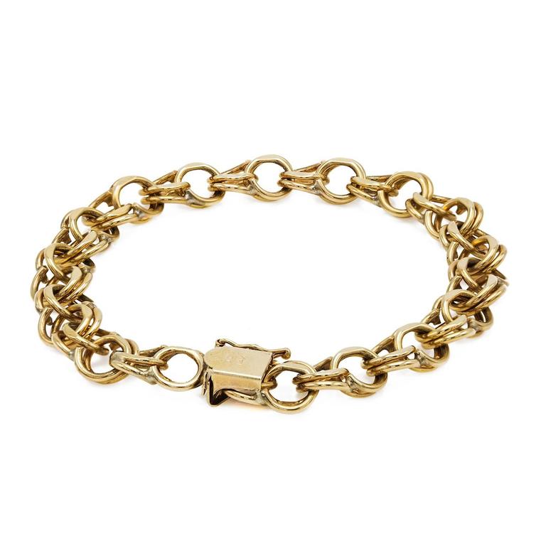 Iconic VERSACE Gold Chain Medusa Bracelet For Sale at 1stdibs