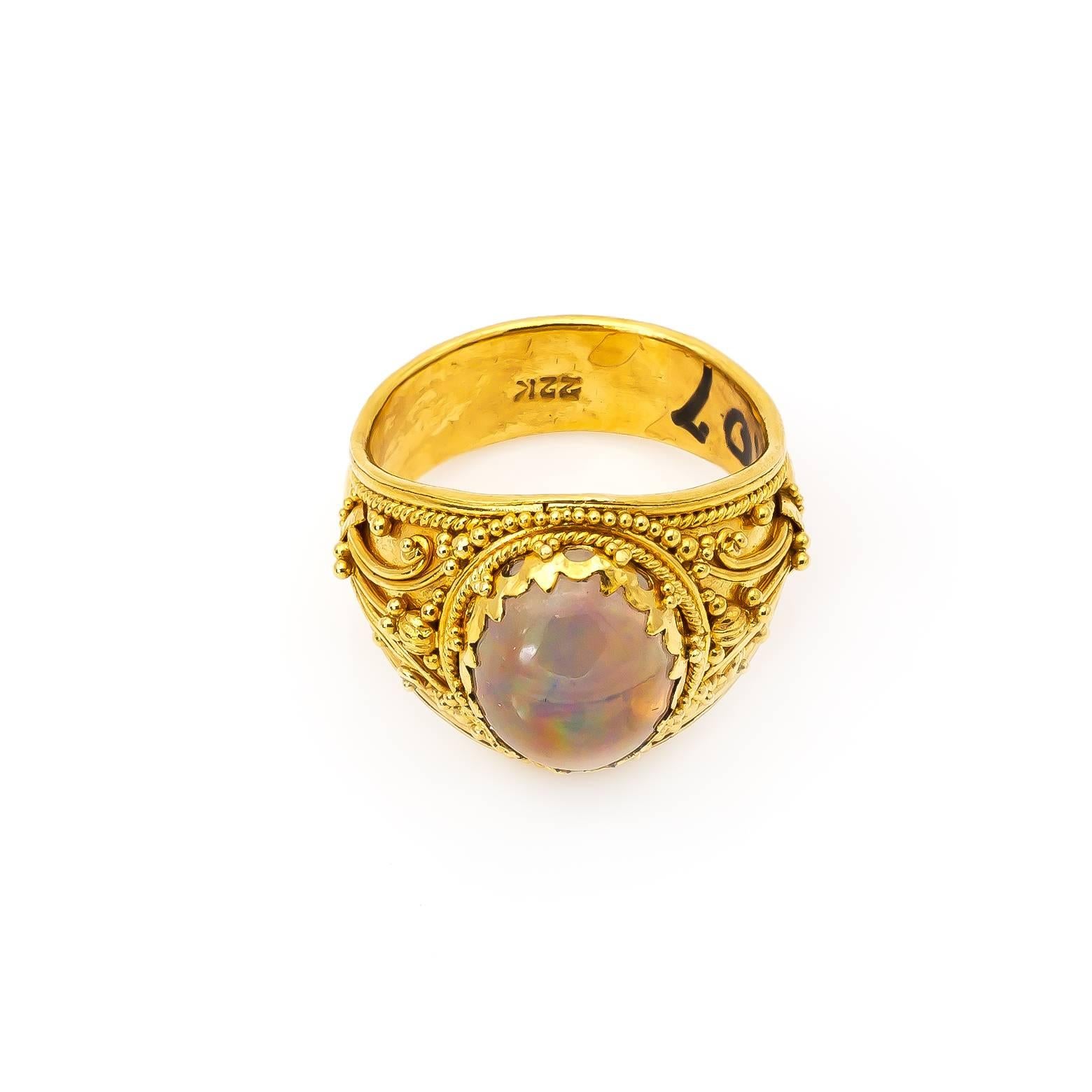 intricate gold ring