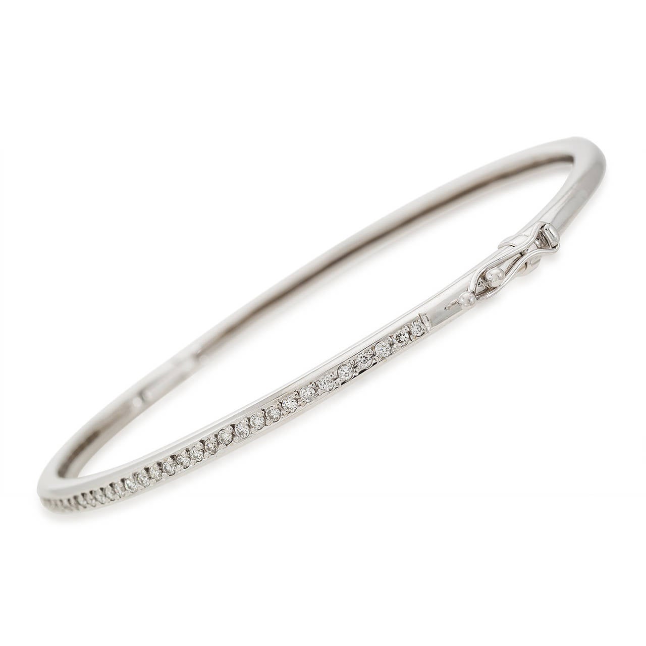 Diamond Gold Bangle Bracelet