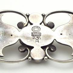 Georg Jensen Silver Flower Brooch