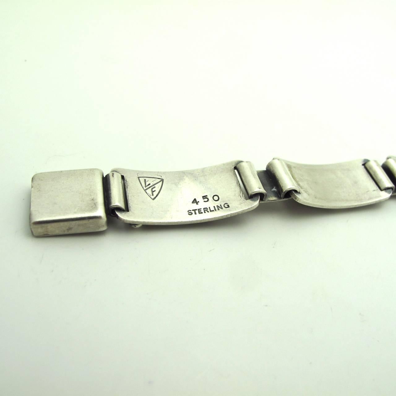 sterling silver leaf bracelet