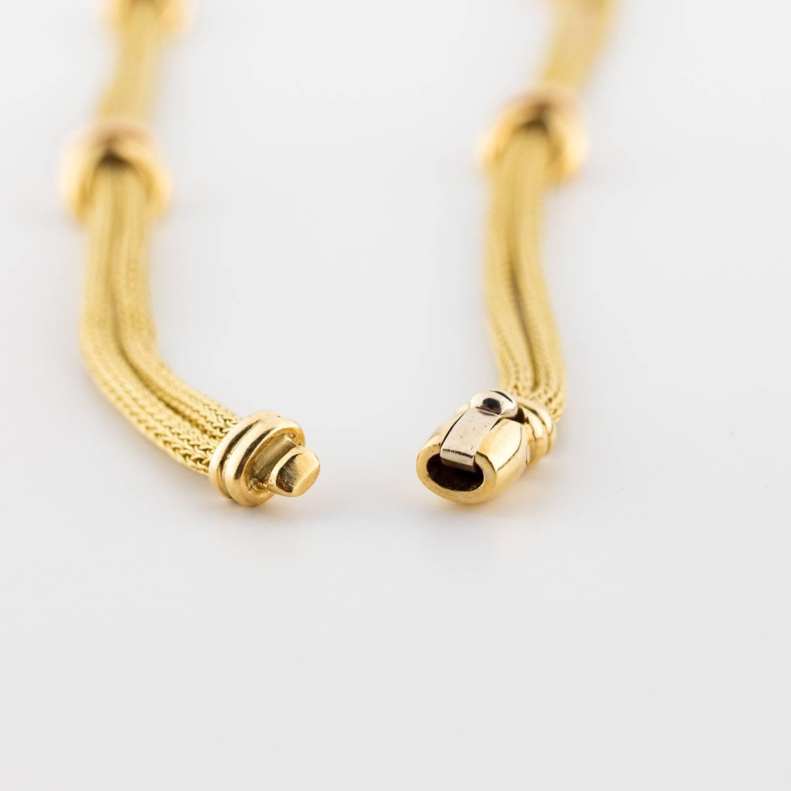 Women's 18k Gold Weave Necklace