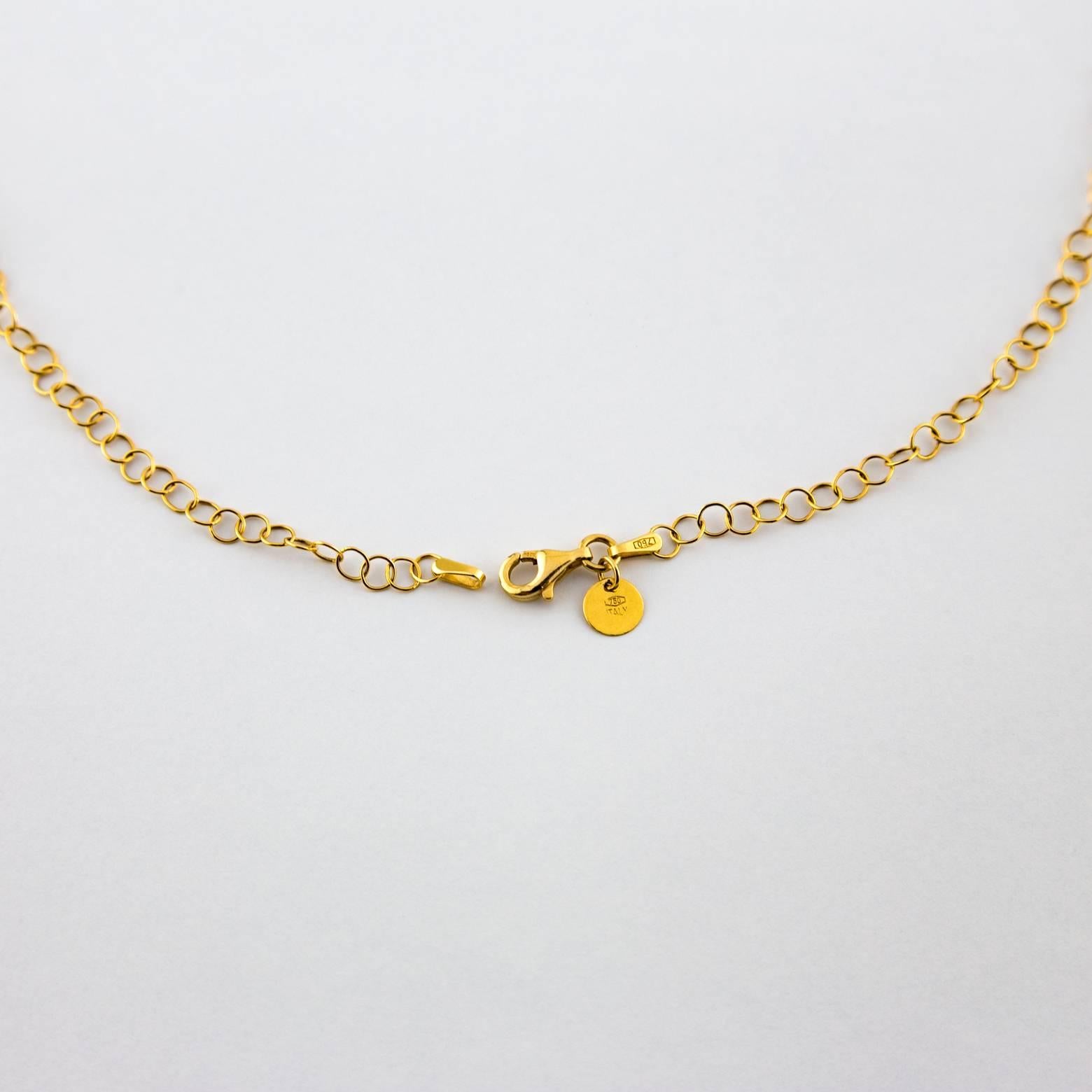 Women's Italian Three-Color Gold Leaf Necklace