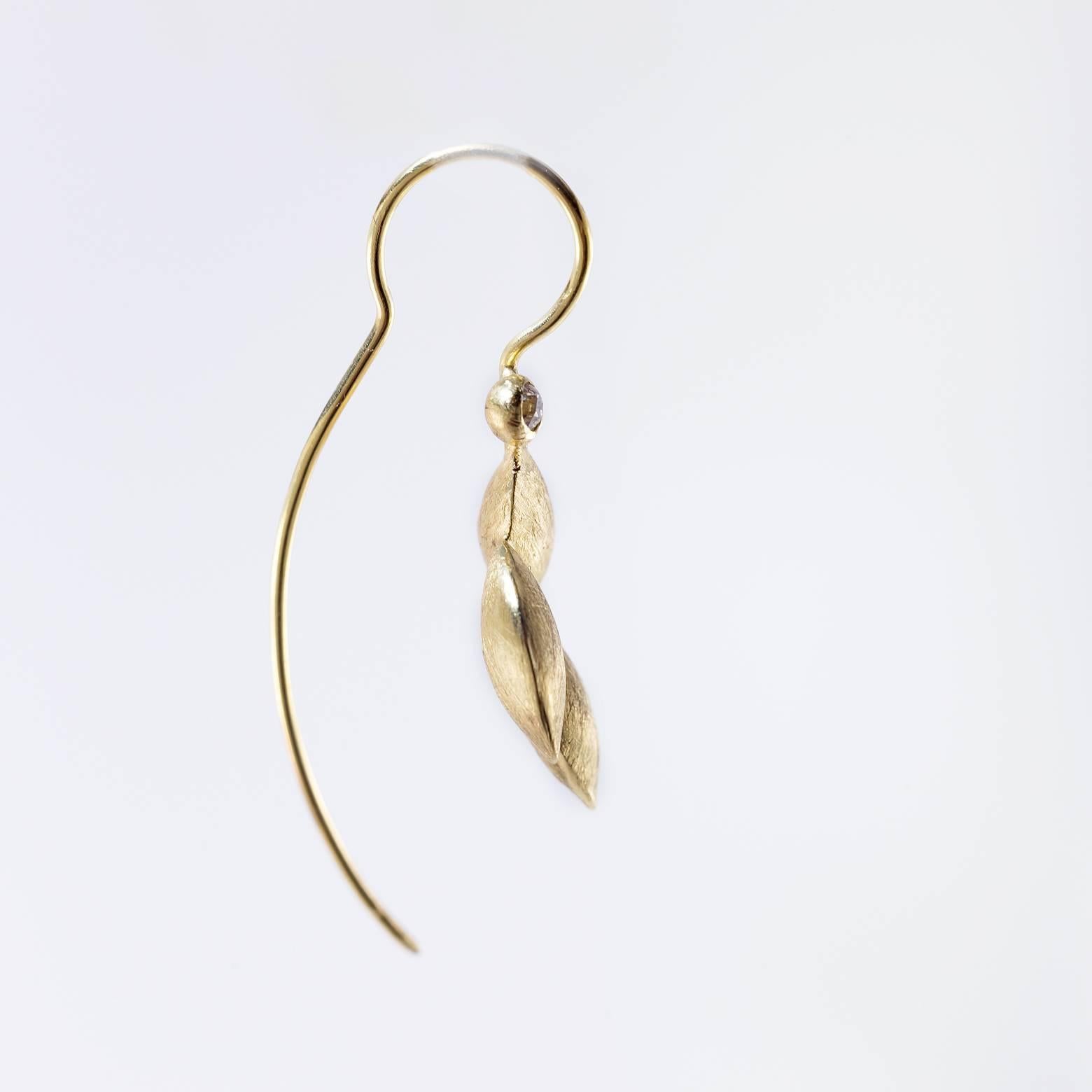 olive leaf earrings