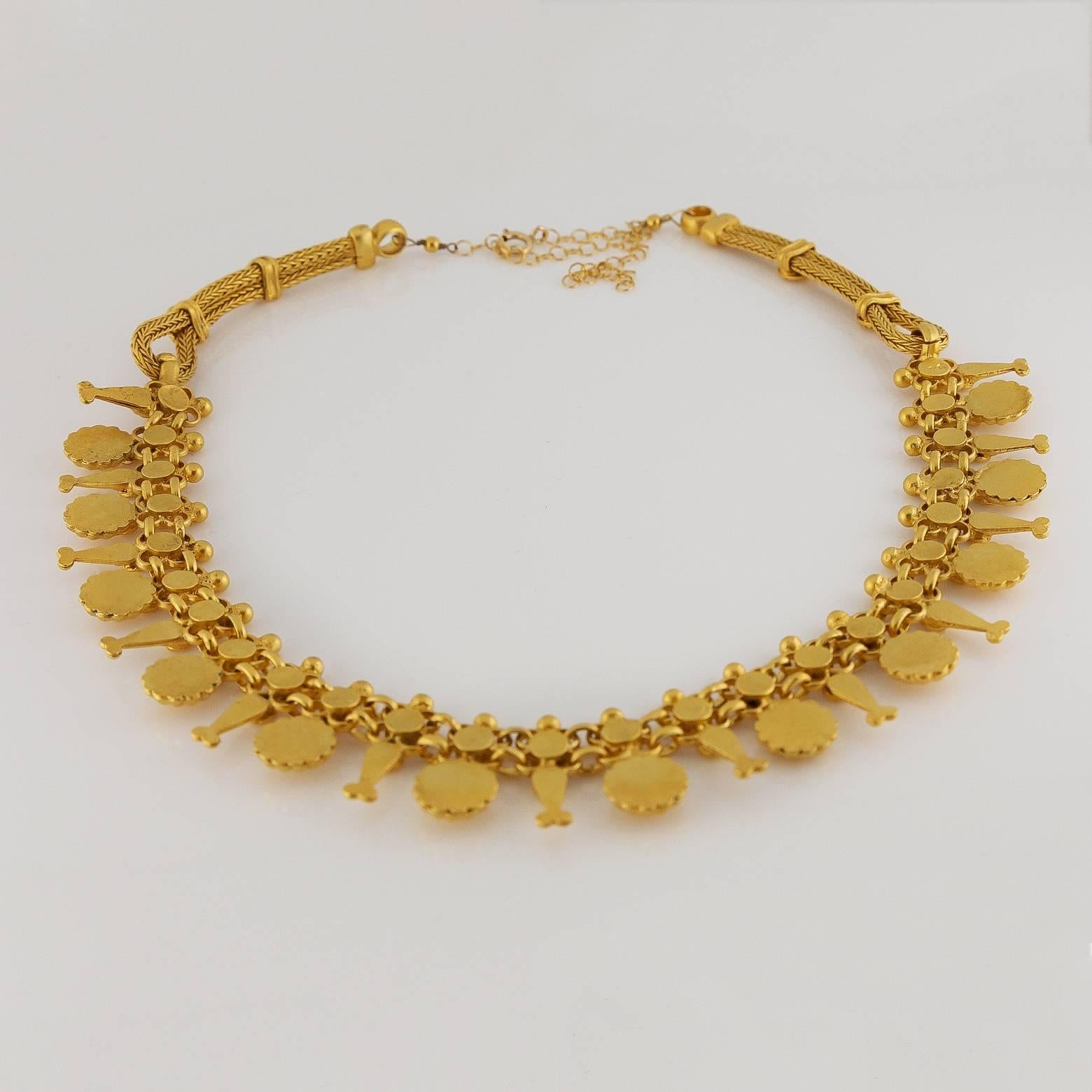 Romantic Gold Vermeil Filigree Necklace