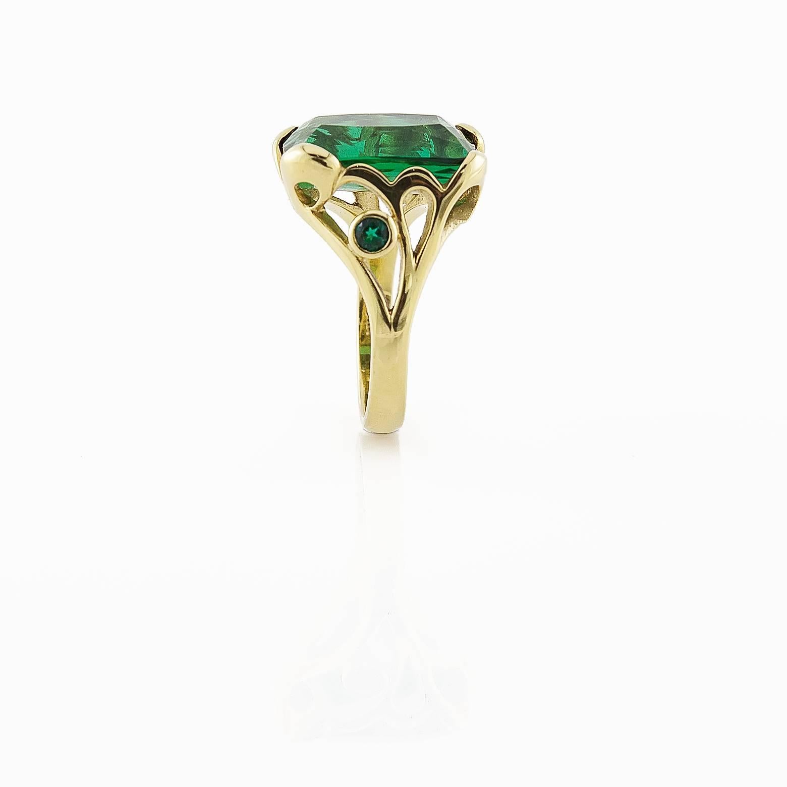 Romantic Tourmaline Gold Ring