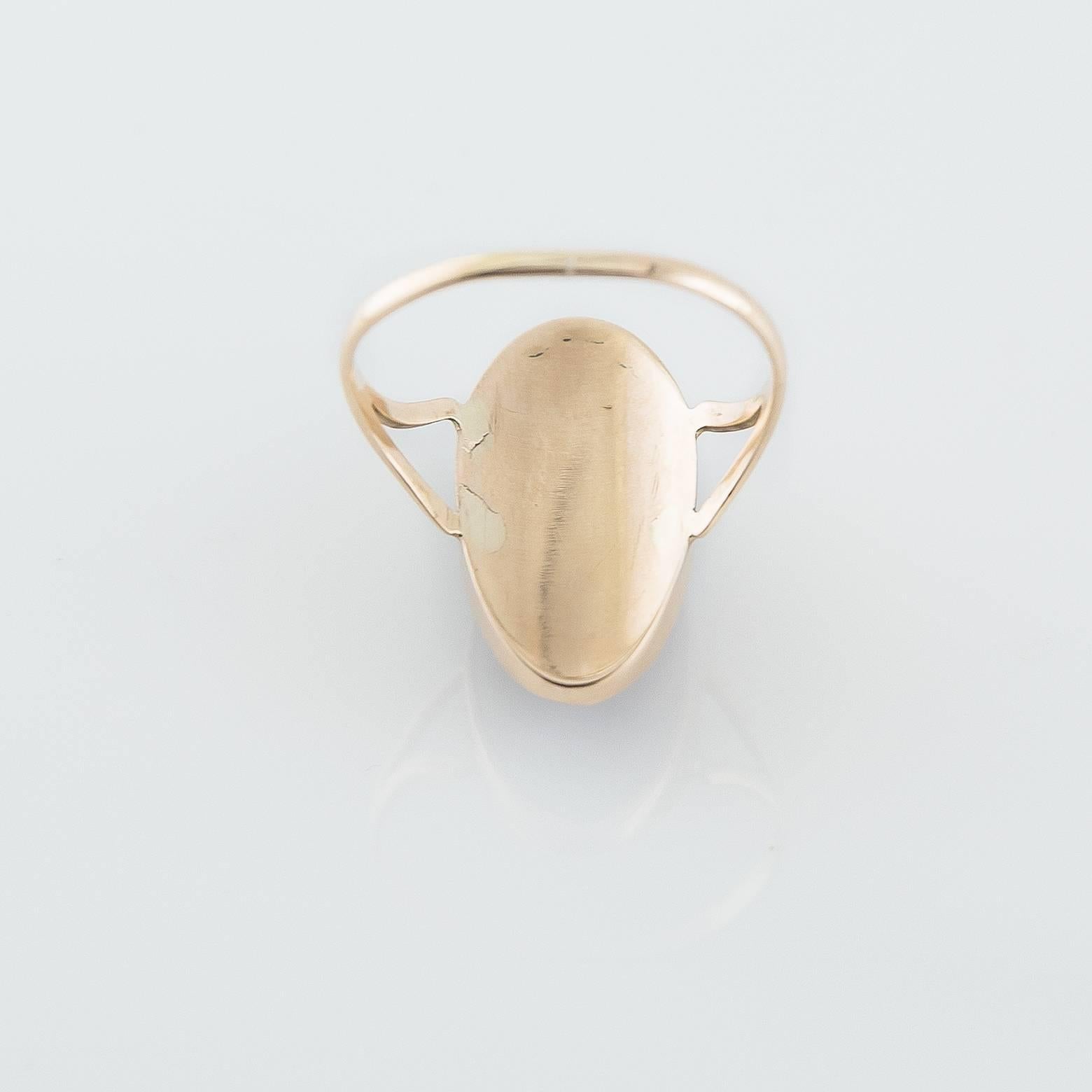 Retro Montana Agate Gold Ring