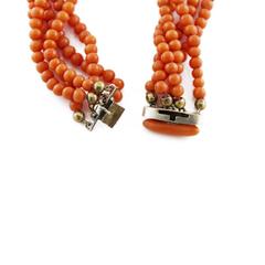 Natural Undyed Coral Choker Necklace