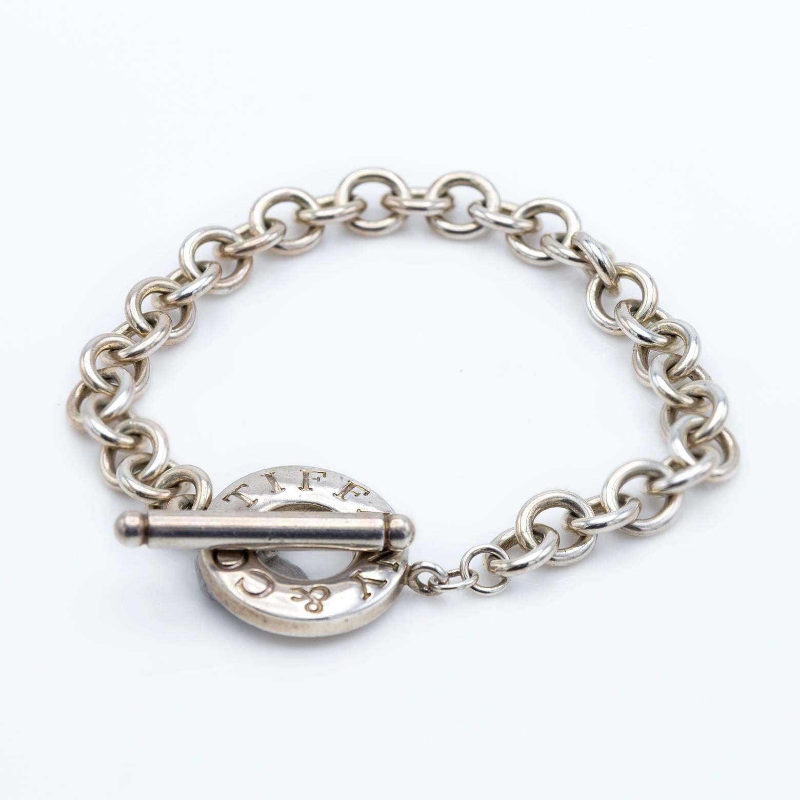 Classic and fun Tiffany & Co. Bracelet. Easily worn and comfortable this Tiffany and Co. bracelet is a must have. It's timeless, fashionable and exciting to wear as it adds fashion to any outfit. 