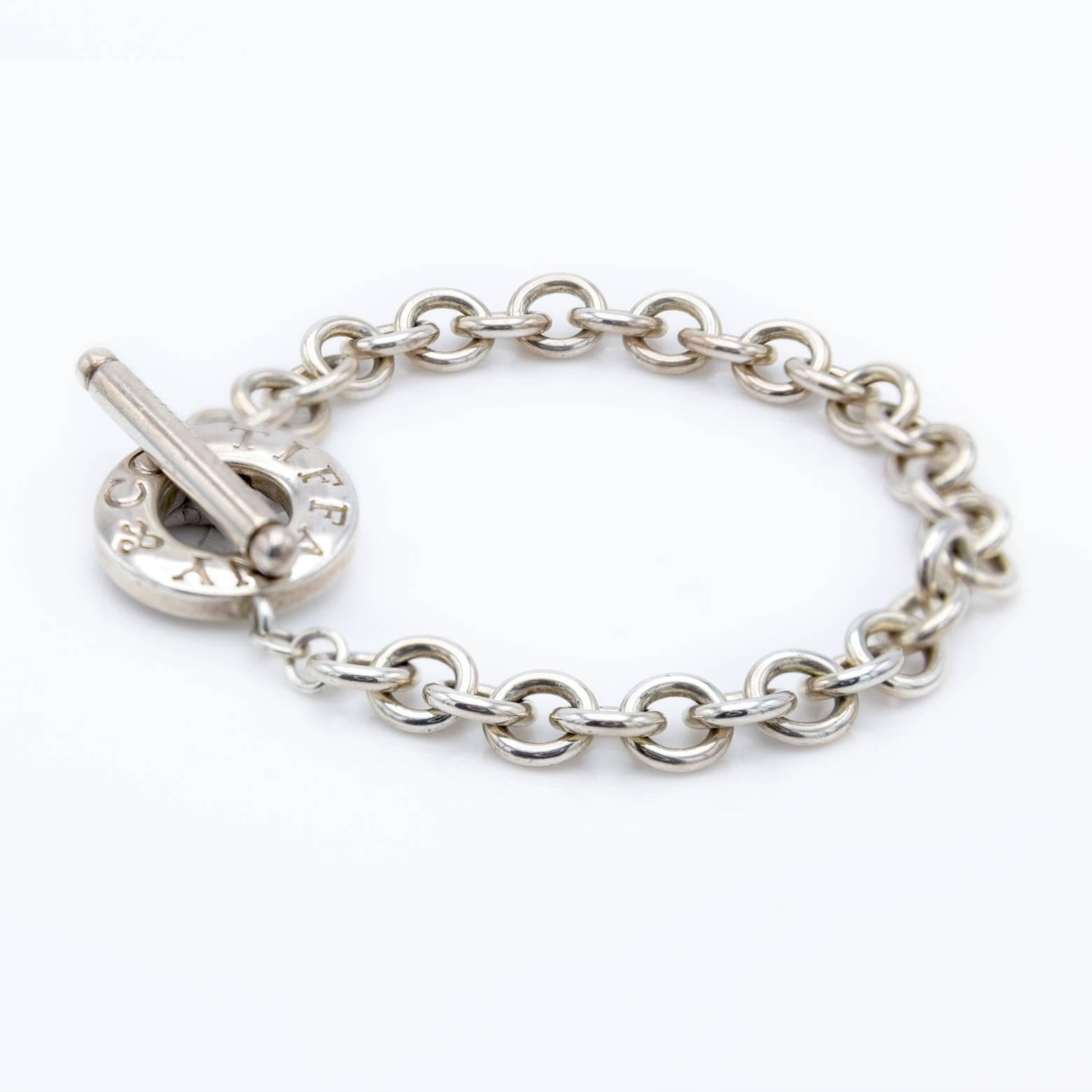 Modern Tiffany & Co. Sterling Silver Open Link Bracelet