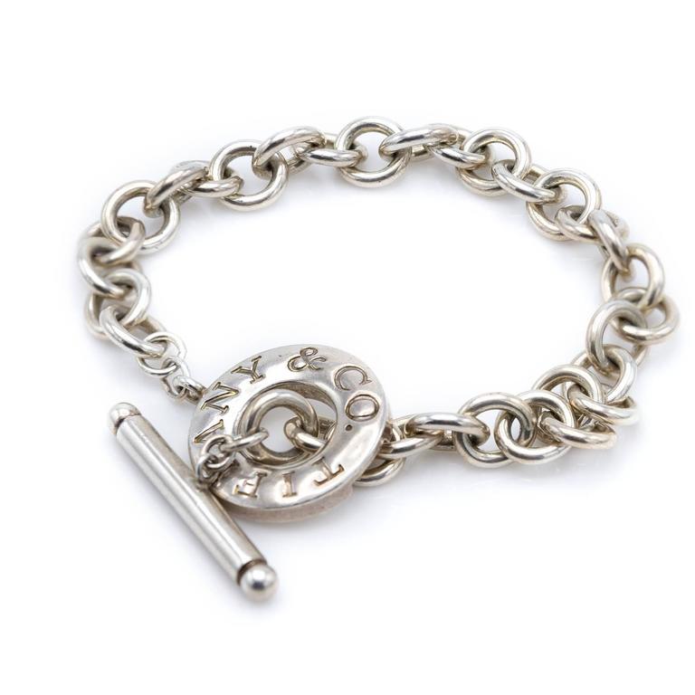 Tiffany and Co. Sterling Silver Open Link Bracelet at 1stDibs