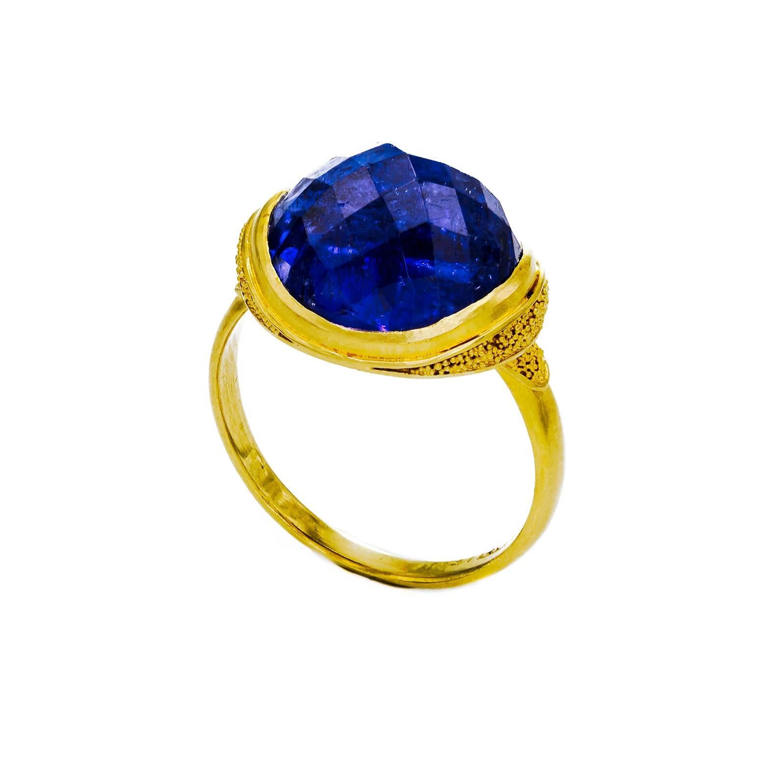 Romantic Tanzanite  Gold Ring