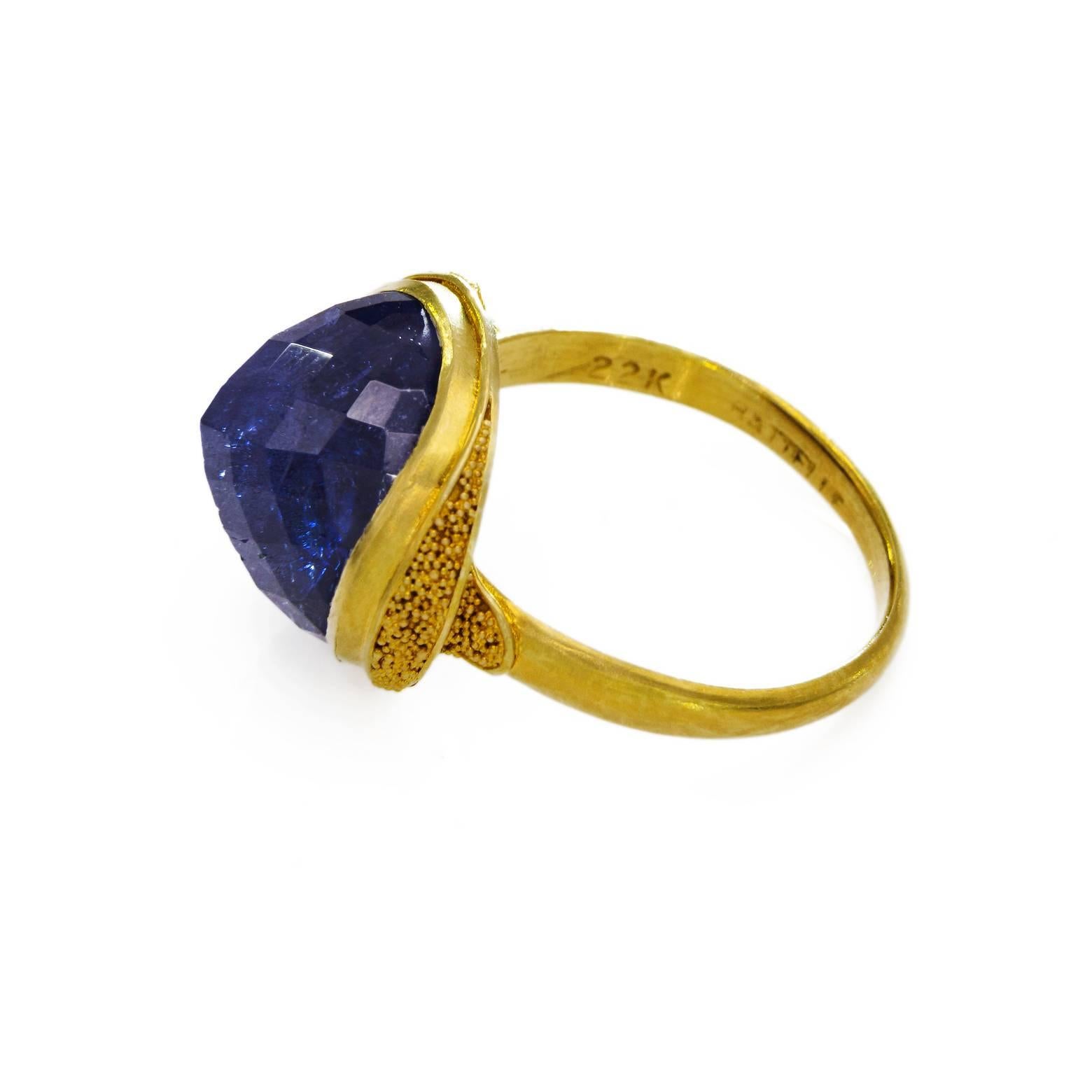 Women's Tanzanite  Gold Ring