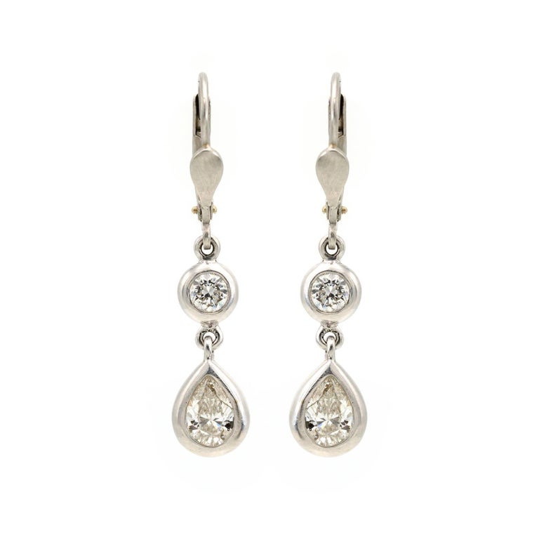 Kothari Diamond Gold Drop Earrings For Sale at 1stdibs