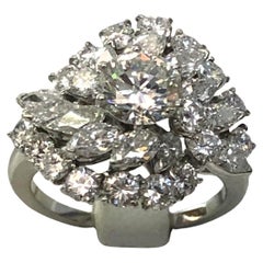 Anello con diamante in oro bianco 18 carati