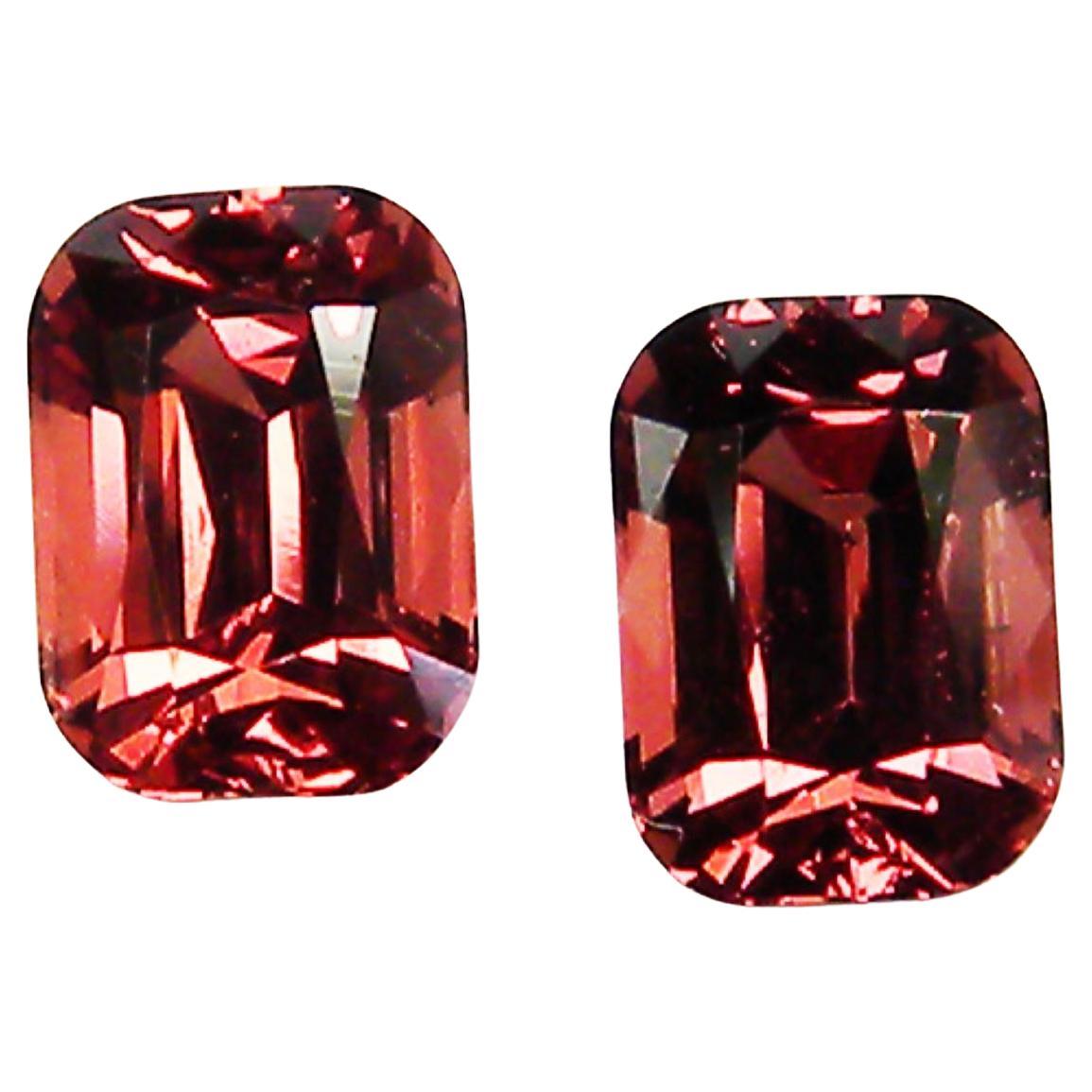 2 Red Spinels Cts 2.11