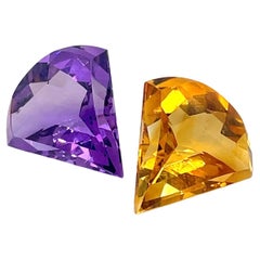 2 Citrine et Améthyste Cts 26.01