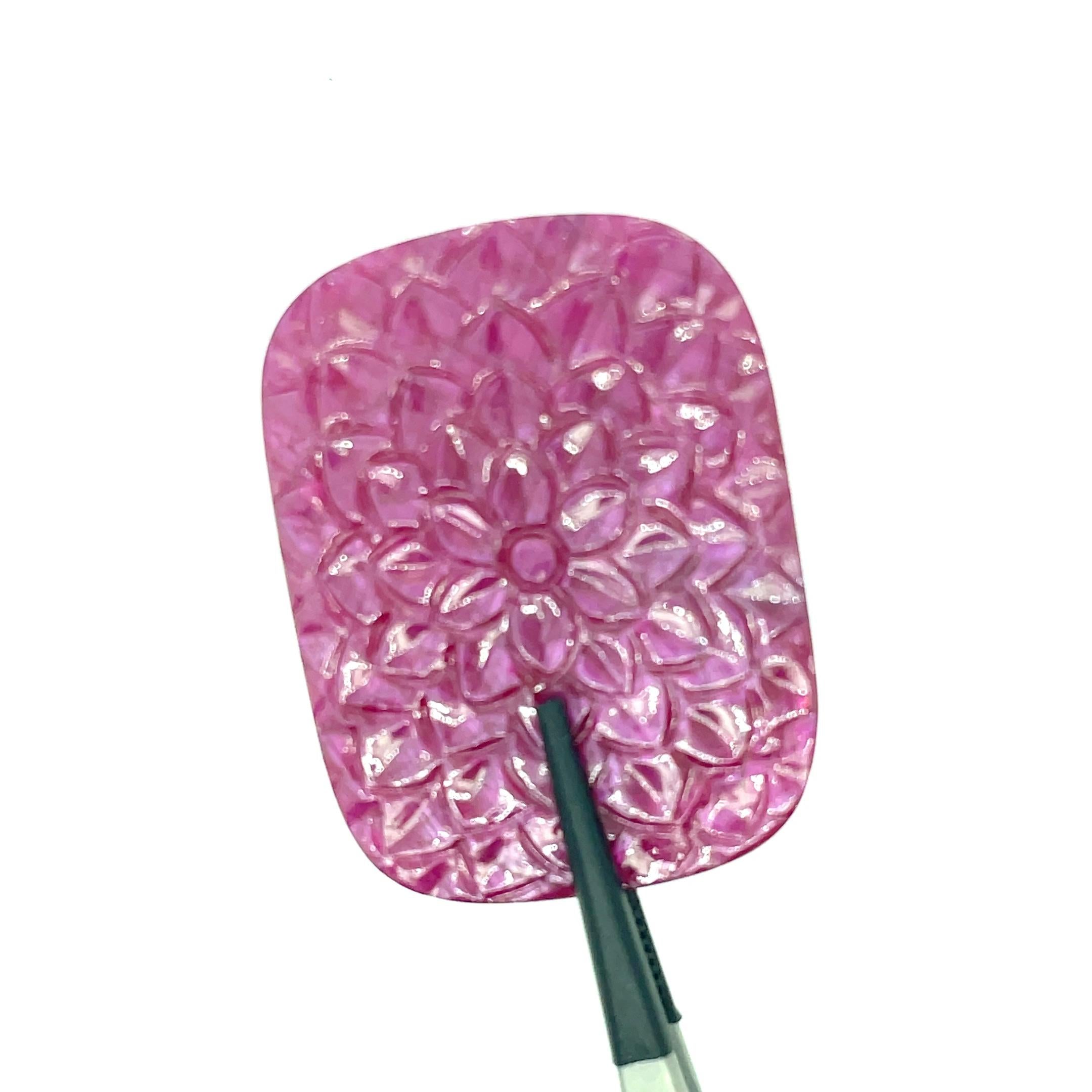 African Ruby Carving Cts 48.76 For Sale 2