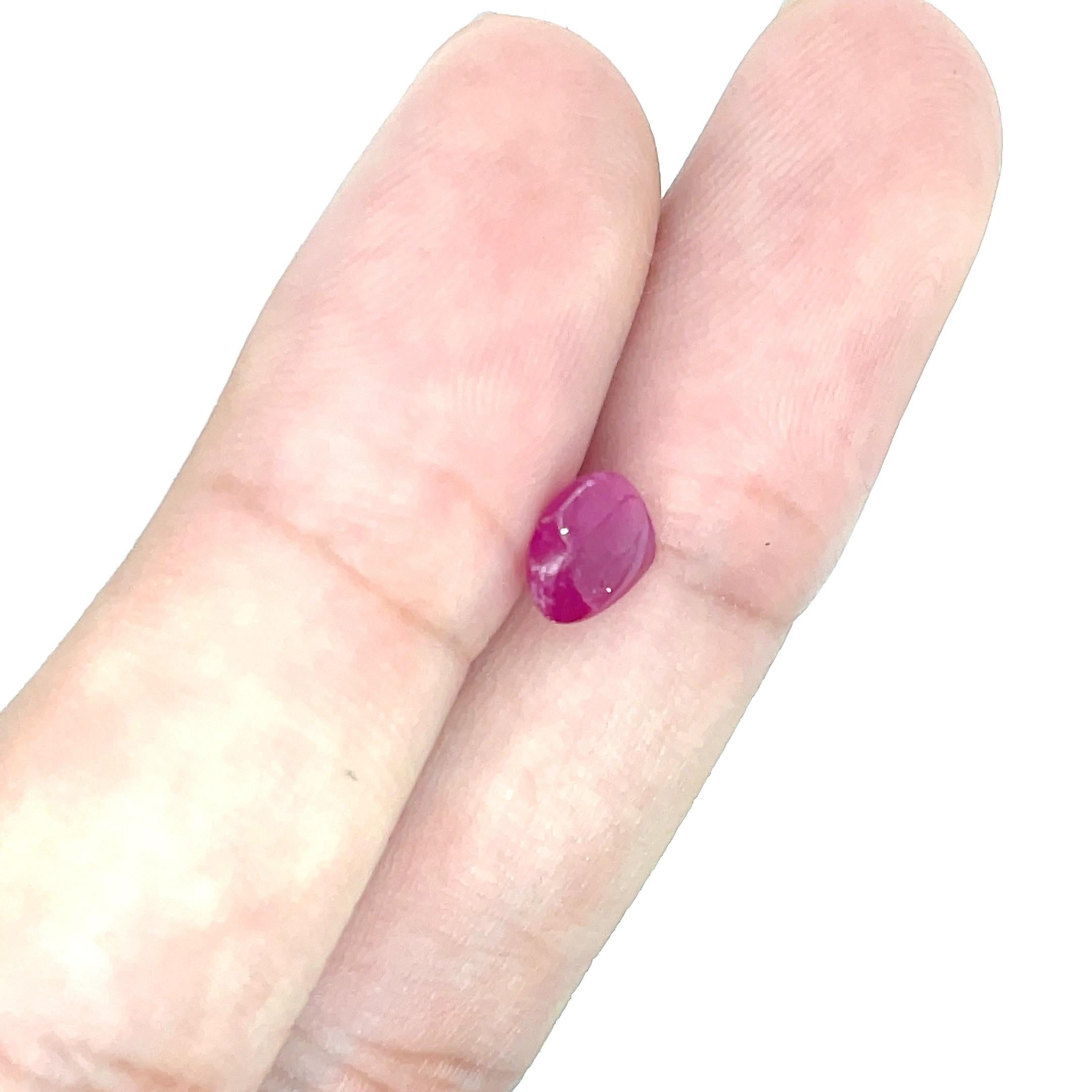 11 Ruby Heart Cabochons Cts 9.17 For Sale 5