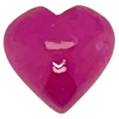 11 Ruby Heart Cabochons Cts 9.17