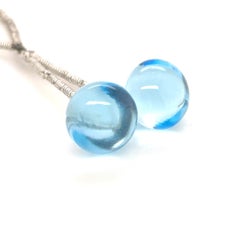 2 Blue Topaz Plain Onion 28.40 cts