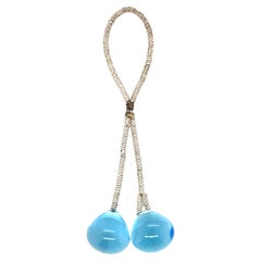 2 Blue Topaz Plain Onion 28.40 cts
