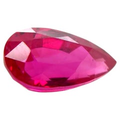Rubino “Pigeon’s Blood” certificato GRS, 2,29 ct, forma a pera – Rubino rosso da intenso a vivido