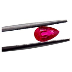 GRS-Certified Pigeon’s Blood Ruby 2.29ct Pear Shape – Intense to Vivid Red Ruby