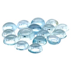 16 Aquamarine Cabs 41.07 CTS