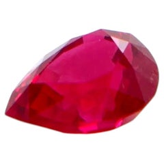 Vivid Red “Pigeon’s Blood” Ruby Pear – 2.19 Carats