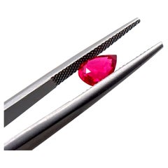 Vivid Red “Pigeon’s Blood” Ruby Pear – 2.19 Carats