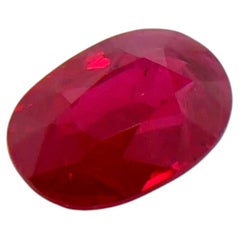 Vivid Red Ruby Pear Cut, 2.71 Carats, GRS Certified