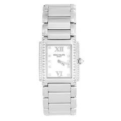 Patek Philippe Lady's White Gold and Diamond Twenty-4 Watch Ref 4910/20G