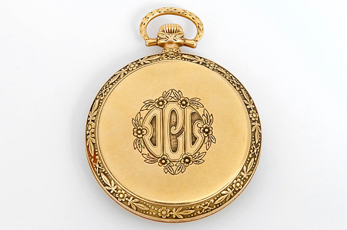 Patek Philippe Yellow Gold Presentation Pocket Watch circa 1921