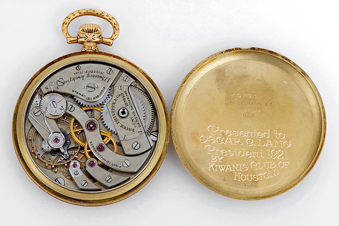 patek philippe engraved watch