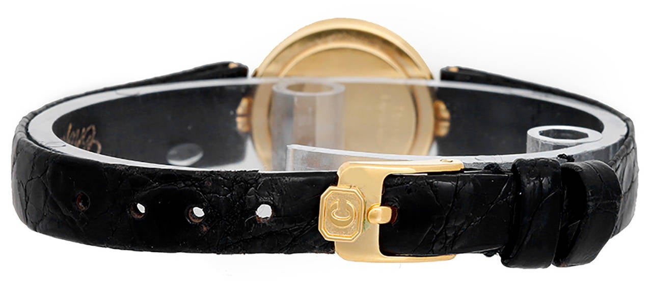 Chopard Lady's Yellow Gold Happy Diamonds Quartz Wristwatch Ref 20/5891