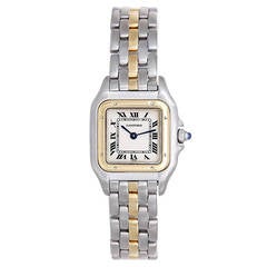 Cartier Steel and Gold Lady's Panthere Quartz Watch