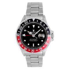 Rolex Stainless Steel GMT-Master II Wristwatch Ref 16710