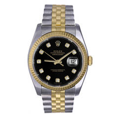 Rolex Stainless Steel and Gold Datejust Wristwatch Ref 116233 9