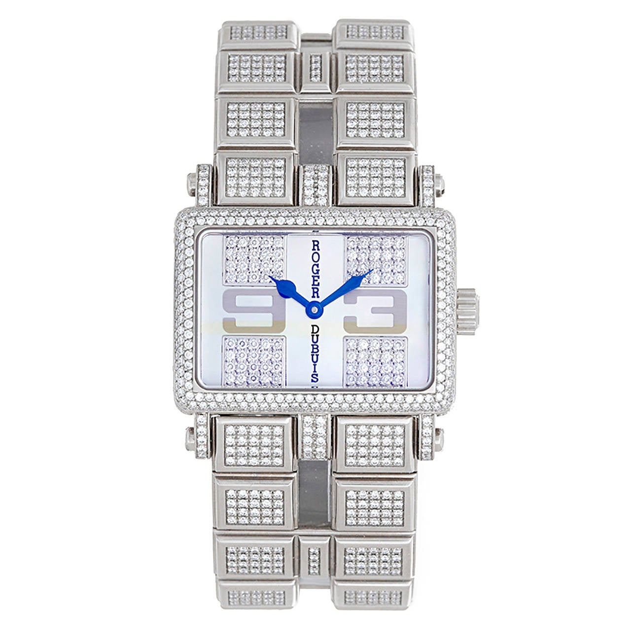 Roger Dubuis Lady's White Gold Too Much Pave Diamond Wristwatch