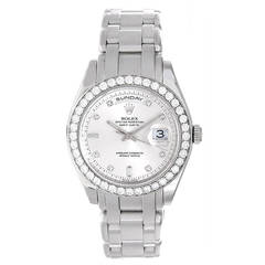 Rolex Platinum Masterpiece Pearlmaster Special Edition Wristwatch Ref 18946