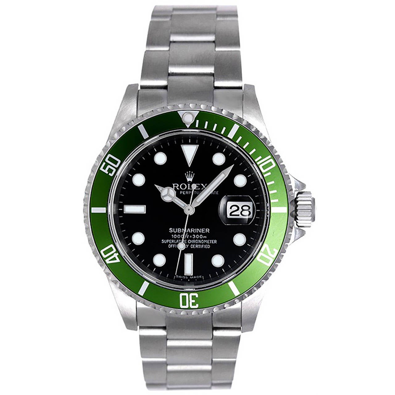 Rolex Submariner "Green" Anniversary Edition Men's Watch 16610LV (or 16610 LV)