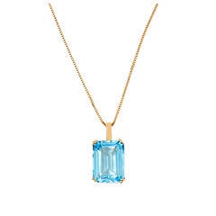 Stunning Topaz Yellow Gold Necklace