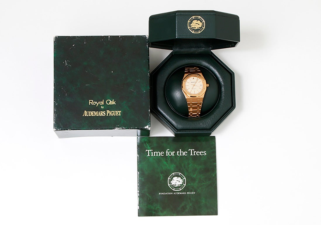 Men's Audemars Piguet Rose Gold Royal Oak Automatic Wristwatch
