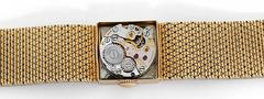 Rolex Lady's Yellow Gold Square Mesh Bracelet Wristwatch